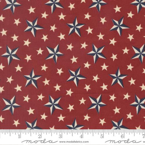 America 250 Years Tossed Stars - Crimson