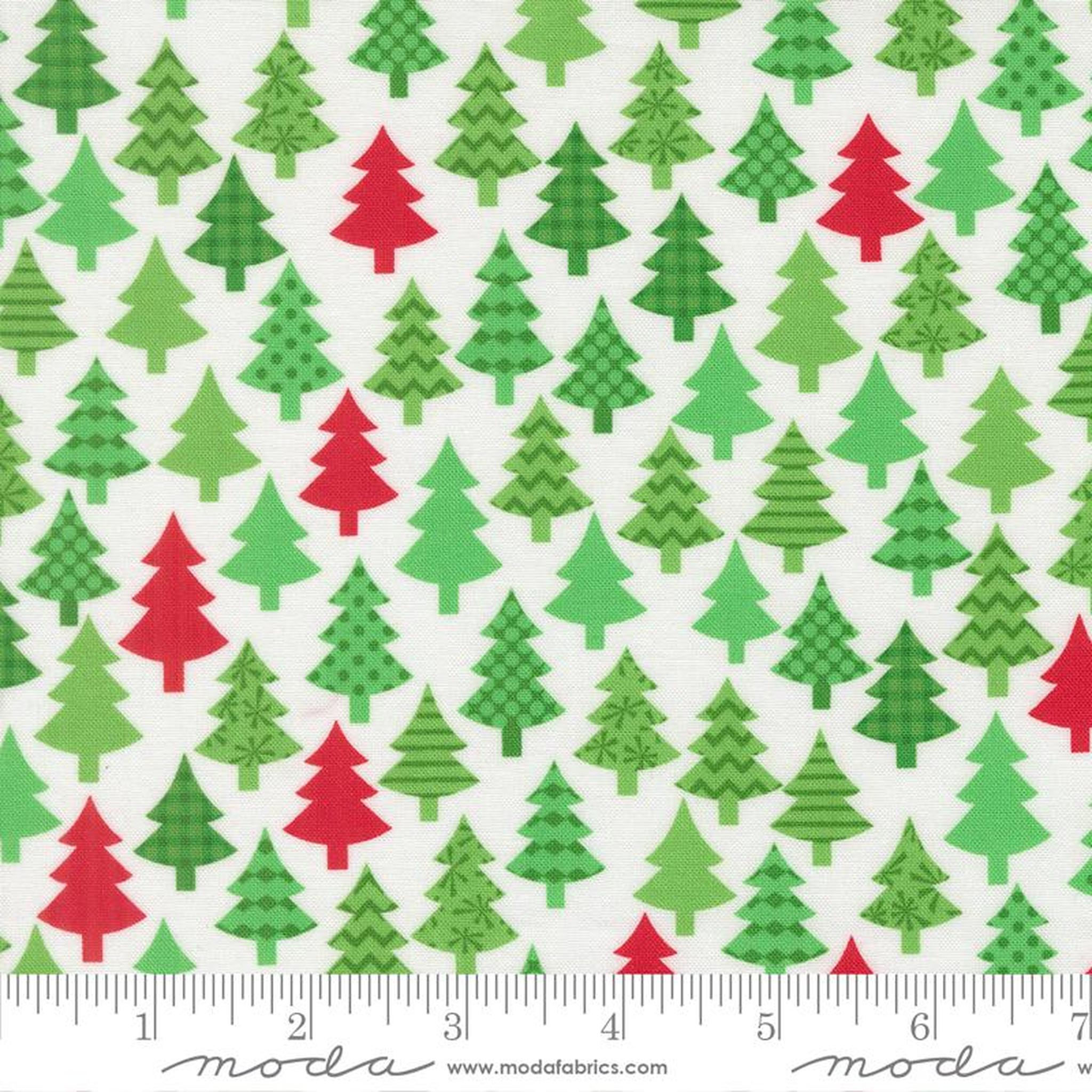 Snow Time - Christmas Trees - Winter White