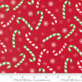 Snow Time - Candy Cane - Poinsettia Red