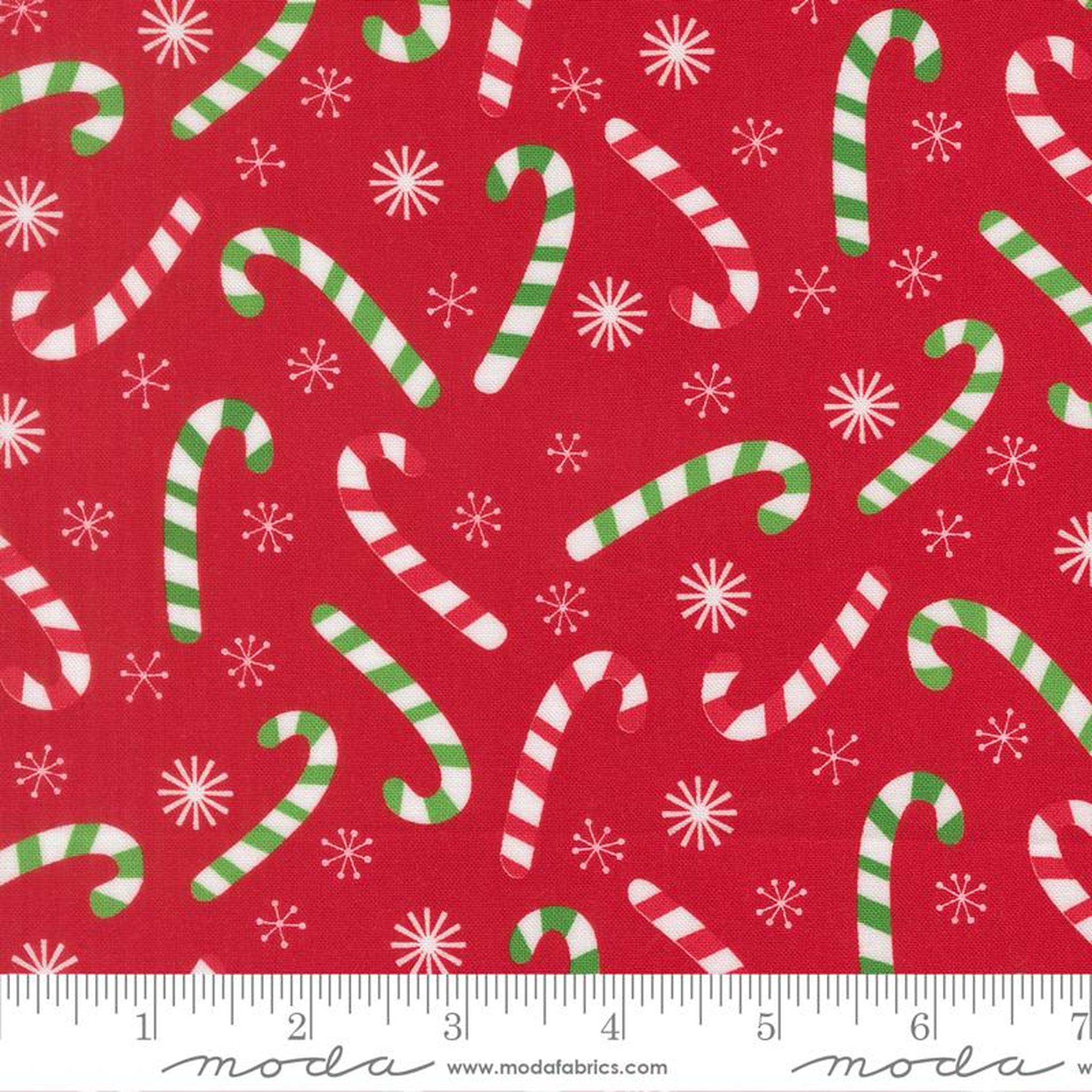 Snow Time - Candy Cane - Poinsettia Red