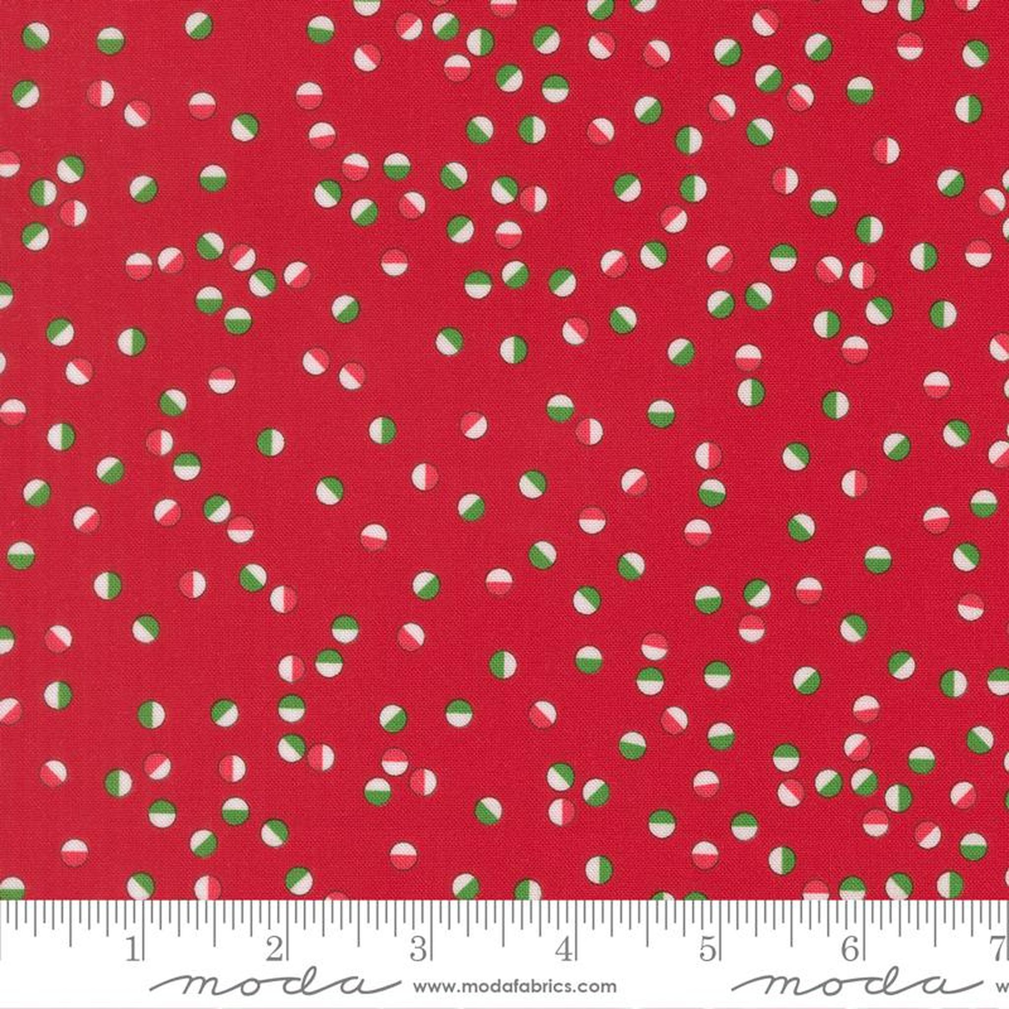 Snow Time - Jolly Dot Dots - Poinsettia Red
