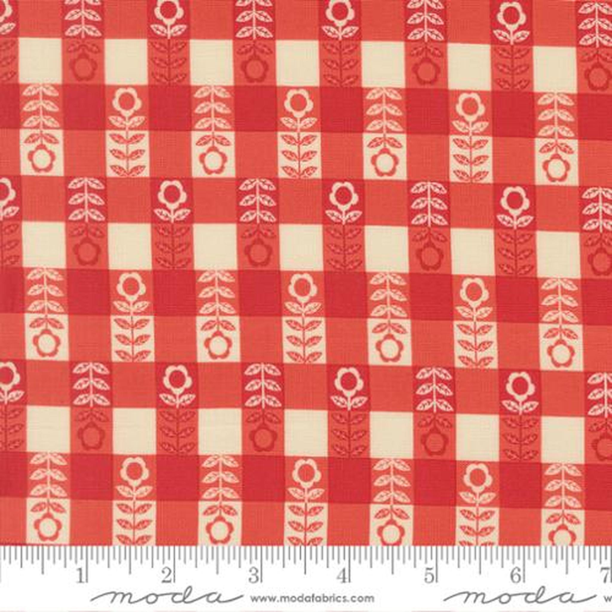 The Henhouse Flower Plaid Checks and Plaids Gingham - Barn