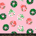 Merry Happy - Wreaths Dots - Melody Pink