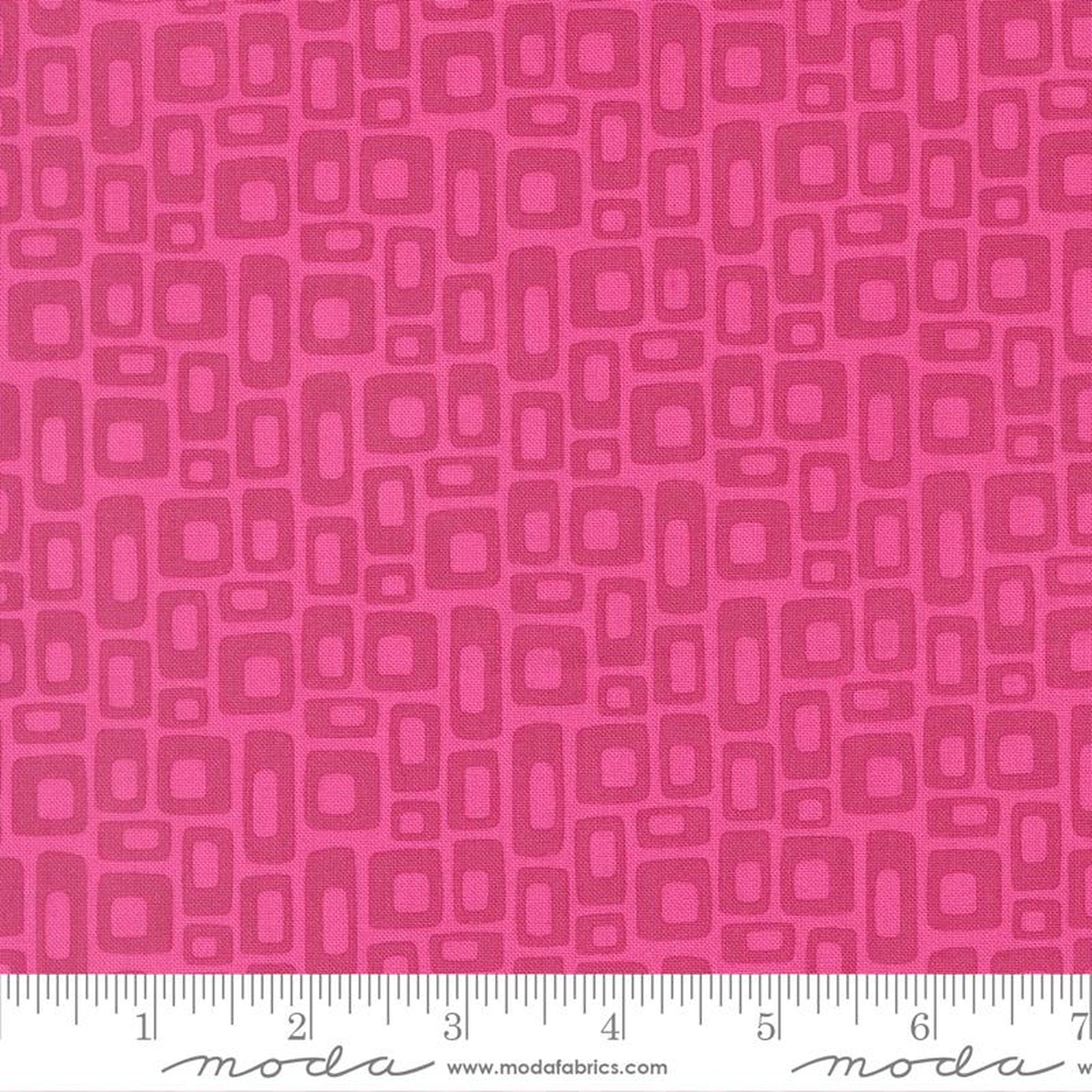 Scenery by Elizabeth Hartman - Marshmallow Geometrics - Fuchsia
