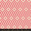 Lofi Linens - Bitmapped - Neon Coral