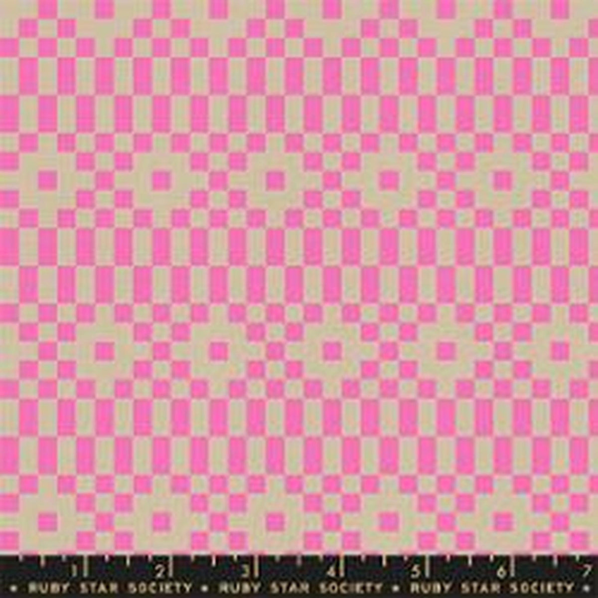 Lofi Linens - Bitmapped - Neon Pink