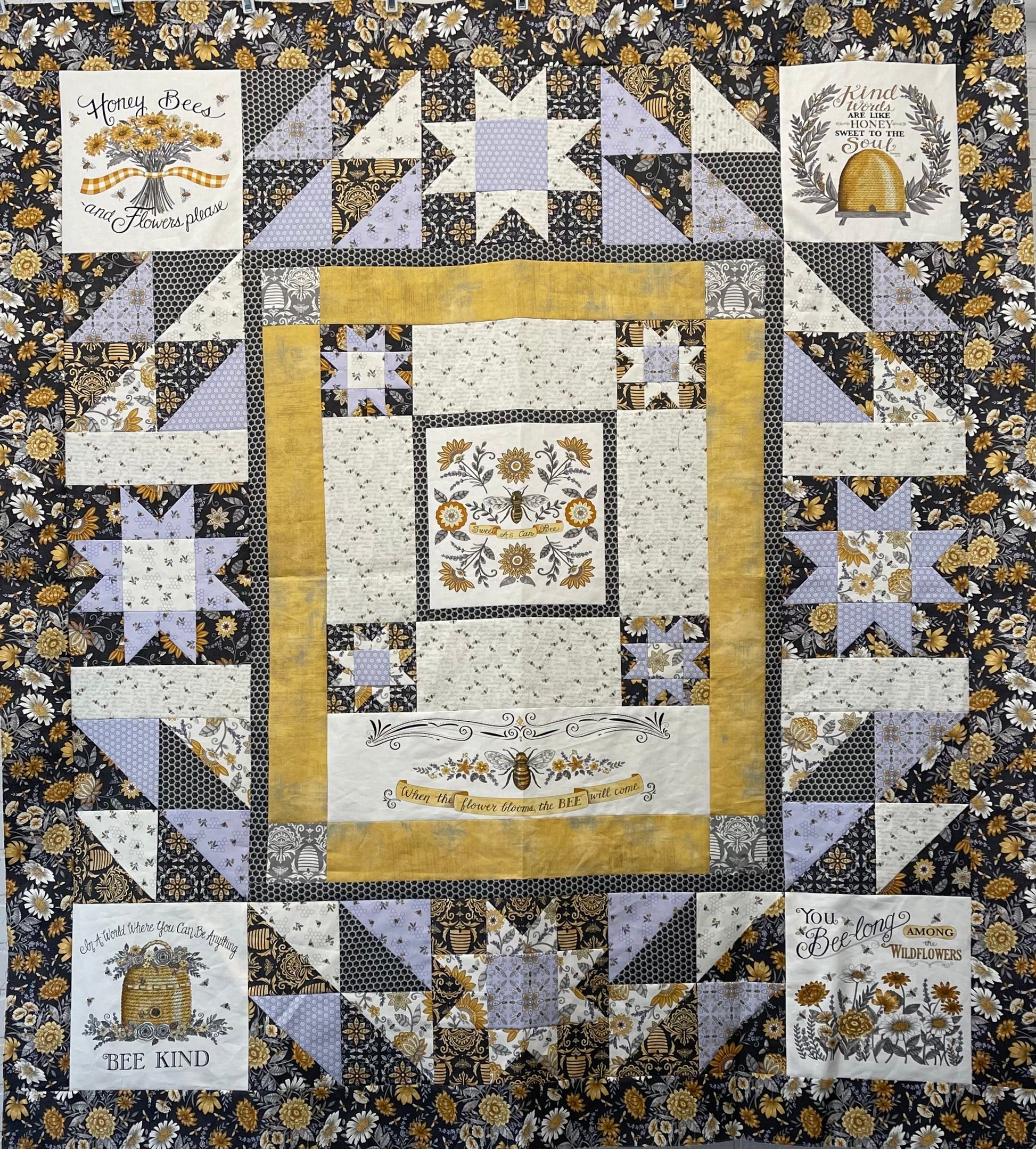 SAMPLE: Homegrown Honey Lavender (56" x 62")