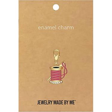 Zipper Charm - Thread Spool w/Needle
