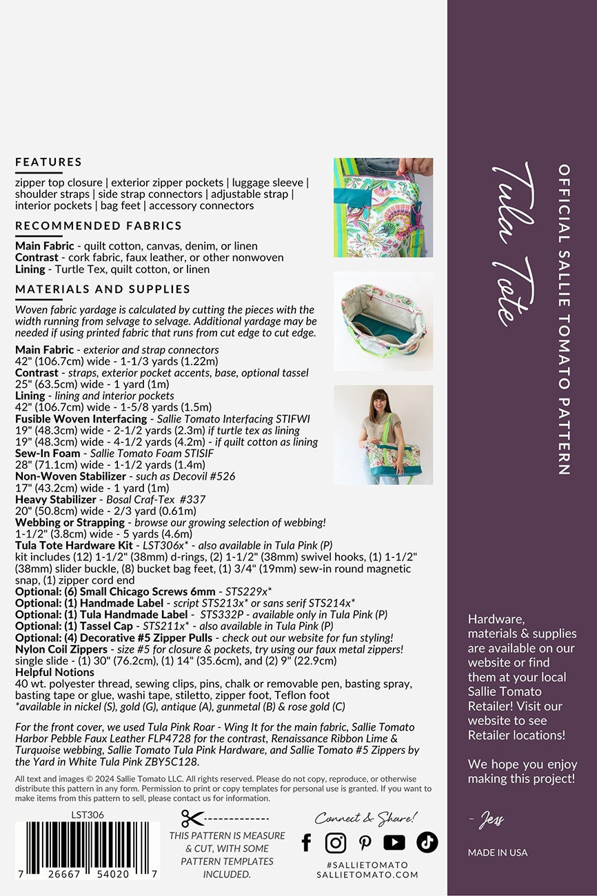 Pattern: Tula Tote