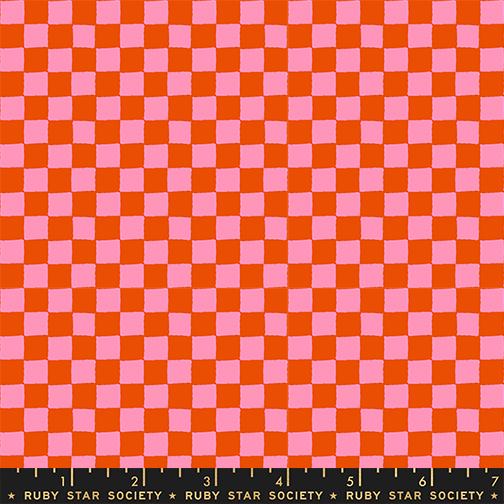 1-800-Calico - Block Print - Warm Red