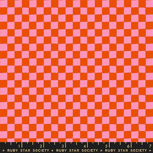 1-800-Calico - Block Print - Warm Red