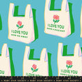 Sparkle Mart - Have A Nice Day Novelty Bag - Dark Turquoise