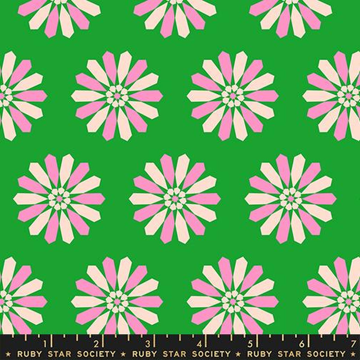 Sparkle Mart - Freshly Picked Novelty Floral Geometric - Deep Verdant
