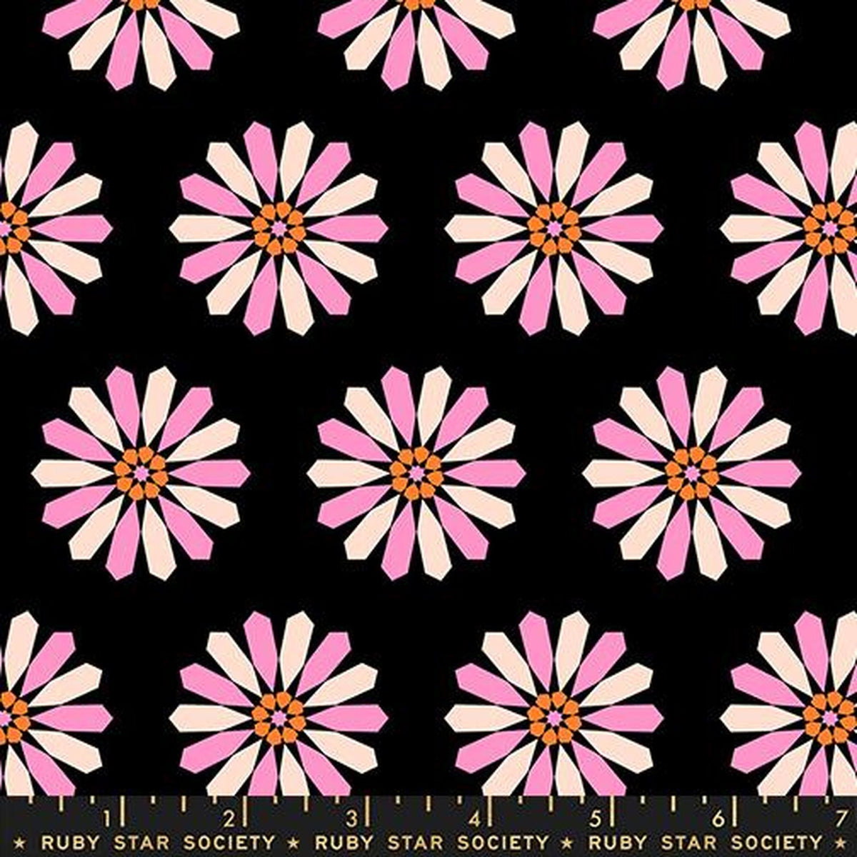 Sparkle Mart - Freshly Picked Novelty Floral Geometric - Black
