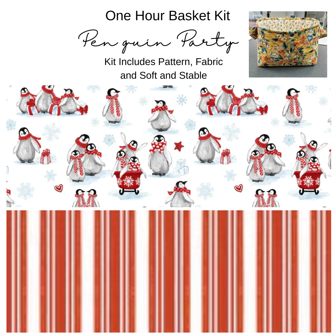 Kit:  One Hour Basket - Penguin Party