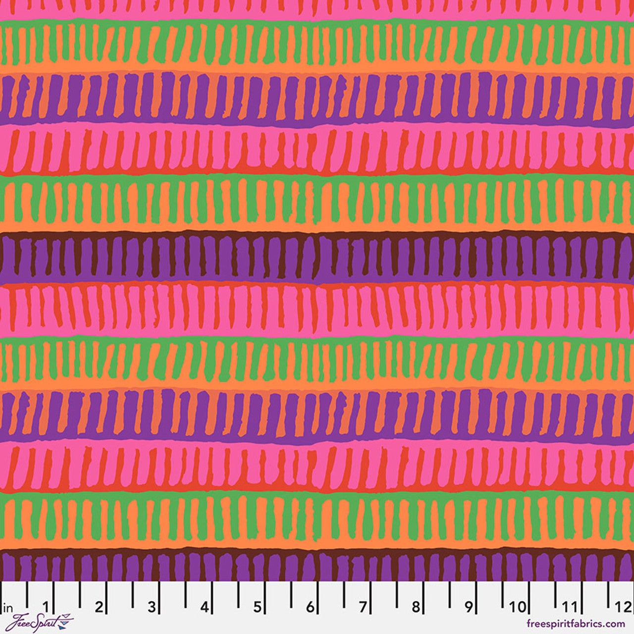 Kaffe Fassett August Collective - Zipper Stripe - Red