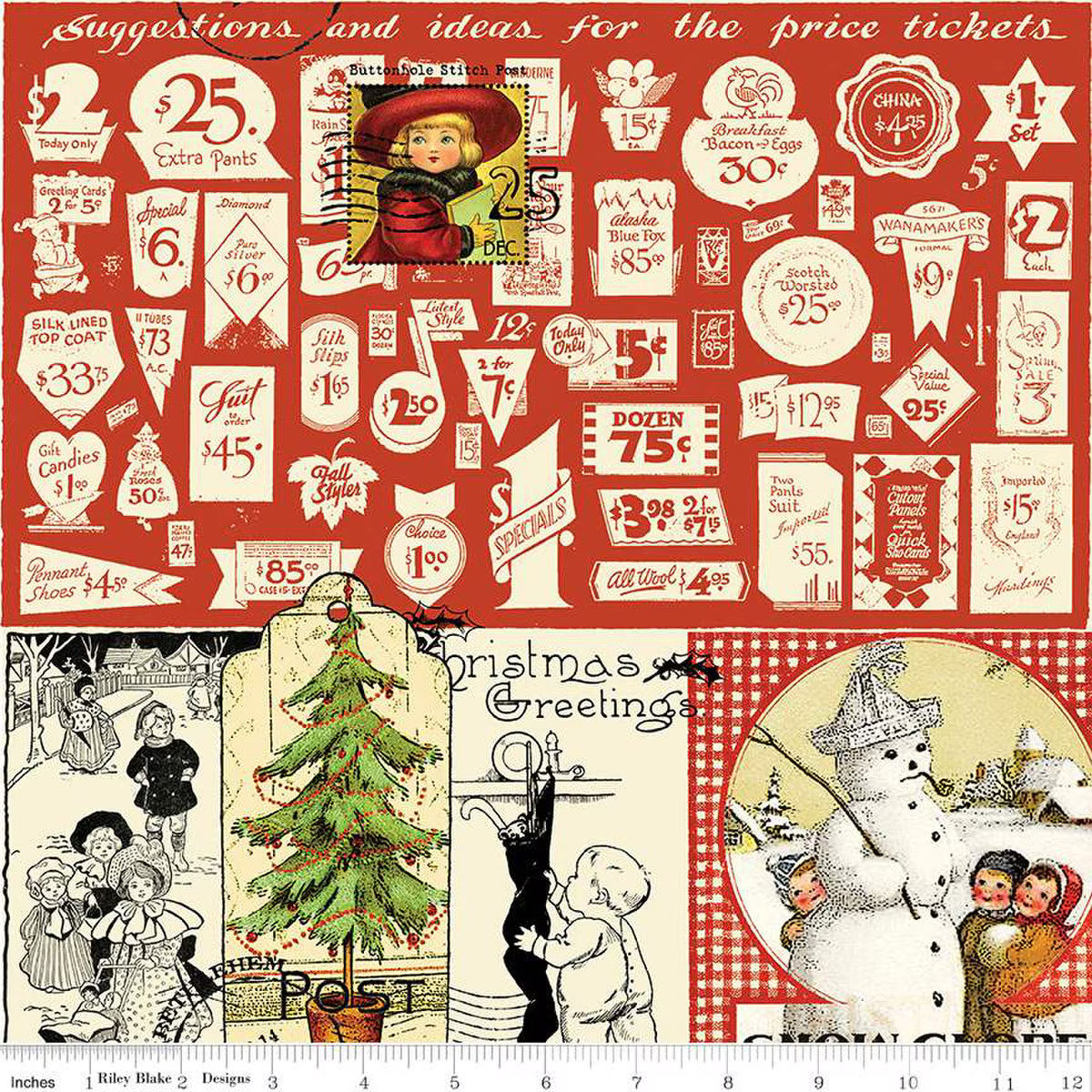 Classic Christmas Christmas Collage - Parchment