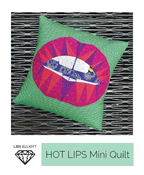 Pattern: Hot Lips Mini Quilt Foundation Paper Piecing