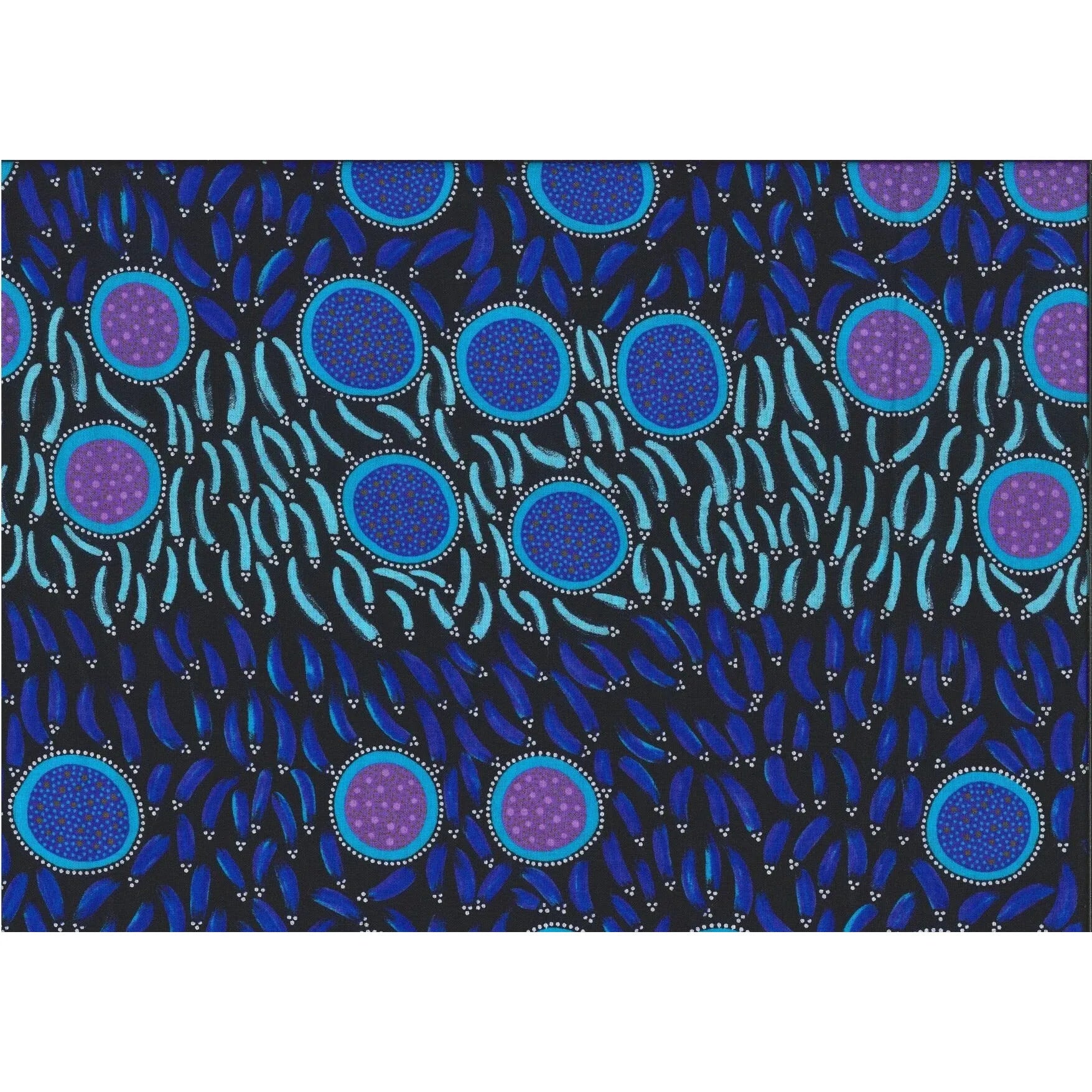 M&S Textiles - Wild Seeds & Bush Tucker: Emerald