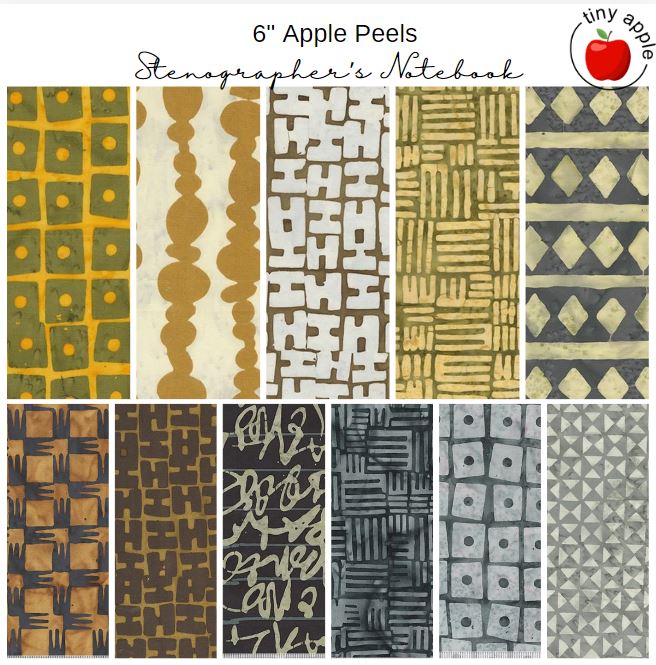 6" Apple Peels (11) - Stenographer's Notebook