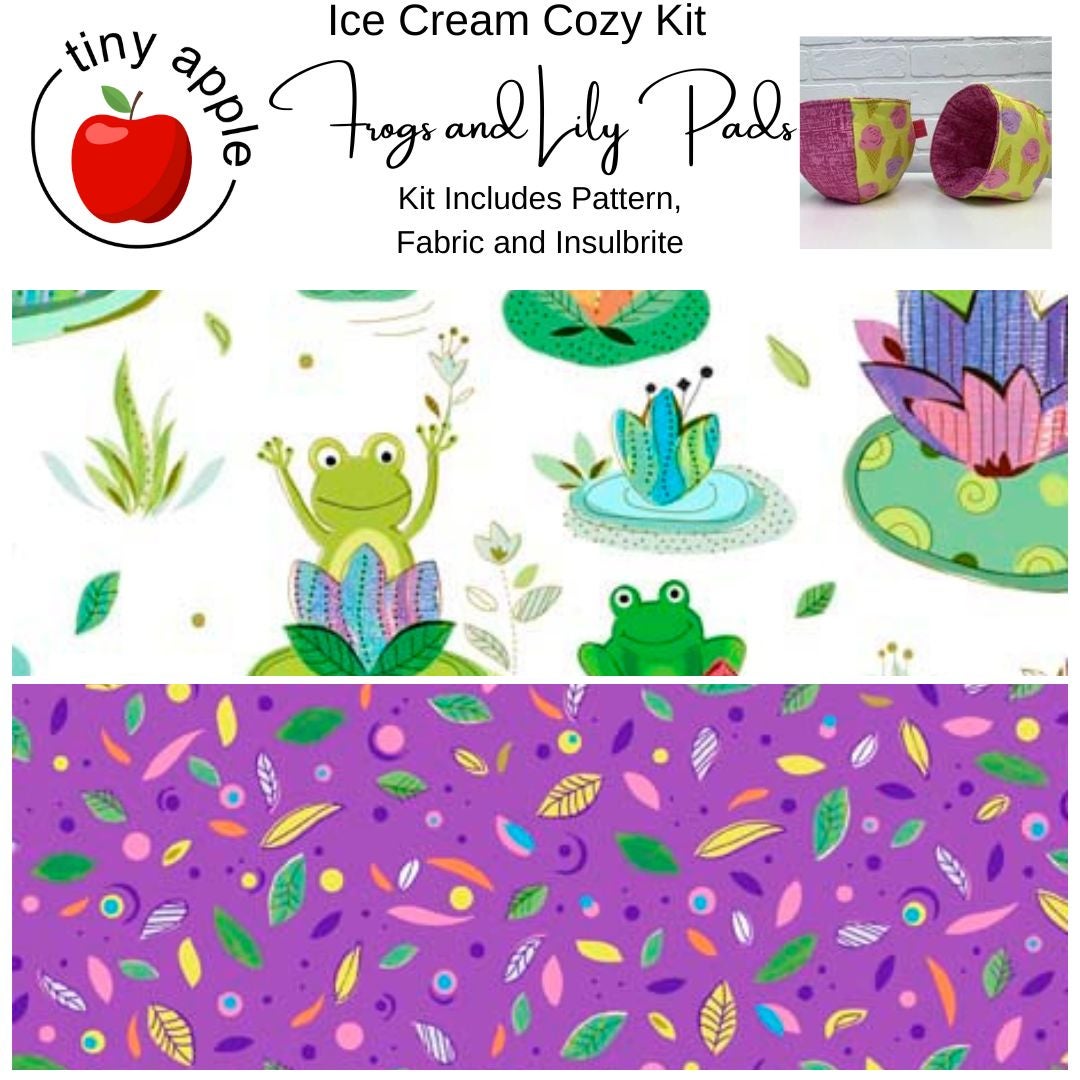 Kit:  Ice Cream Cozy - Frogs