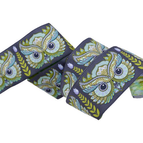 Tula Pink Ribbon - Hootie Patootie 1" Starlight