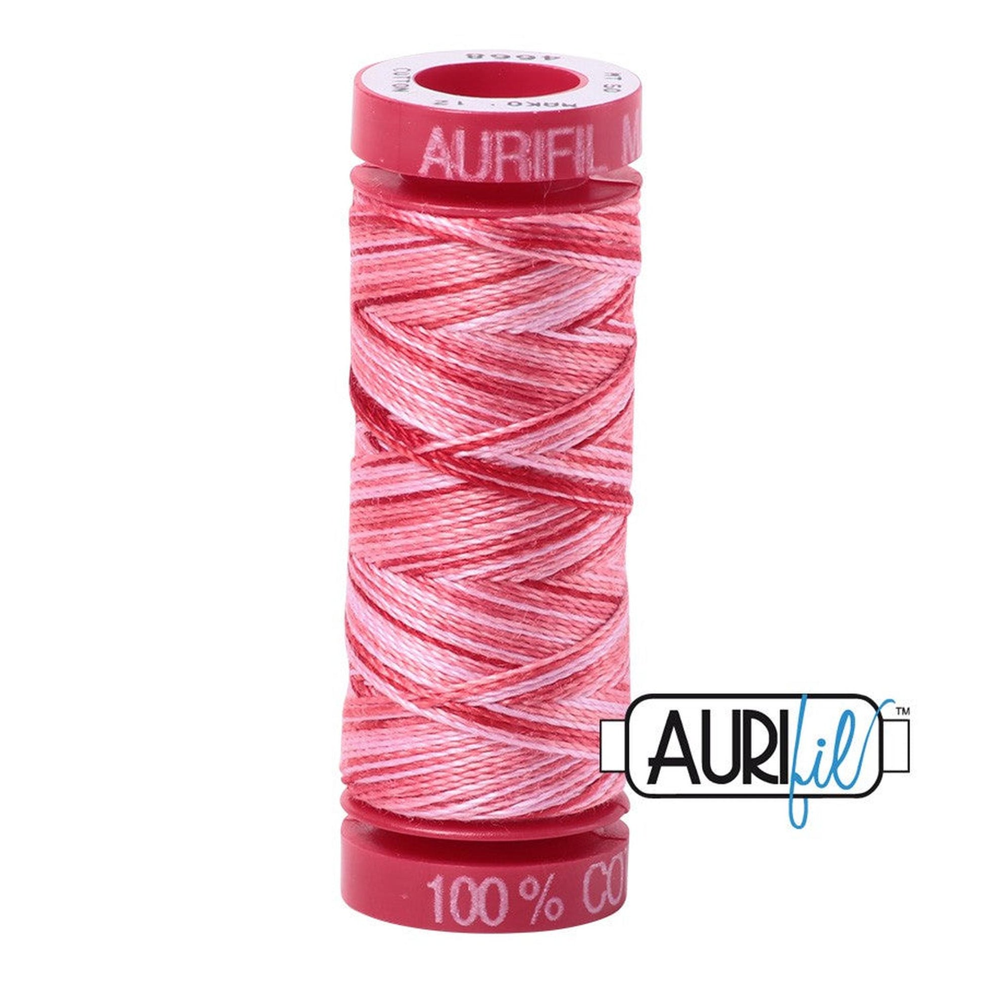 Aurifil Cotton Thread Variegated 50wt 220yds - Strawberry Parfait - 4668