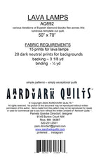 Lava Lamps Quilt Pattern by Aardvark Quilts