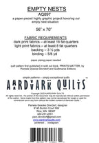 Empty Nests Quilt Pattern by Aardvark Quilts