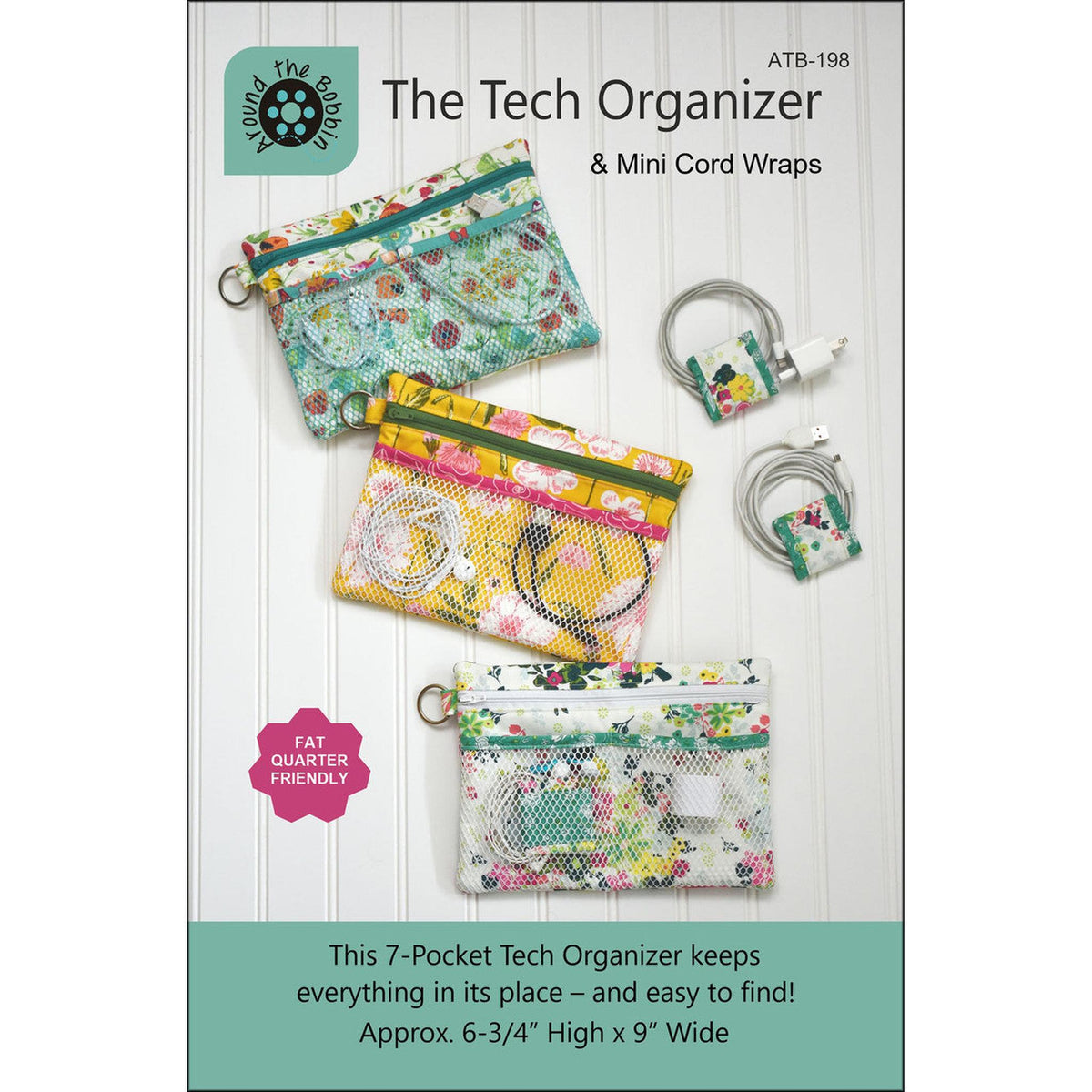 Tech Organizer Sewing Pattern | Around The Bobbin