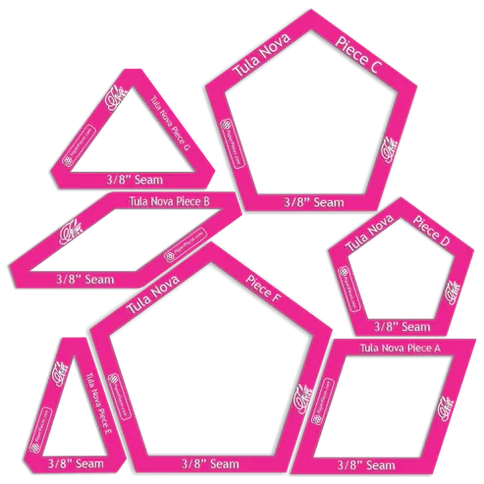 Acrylic Templates for Tula Nova or Tula Super Nova