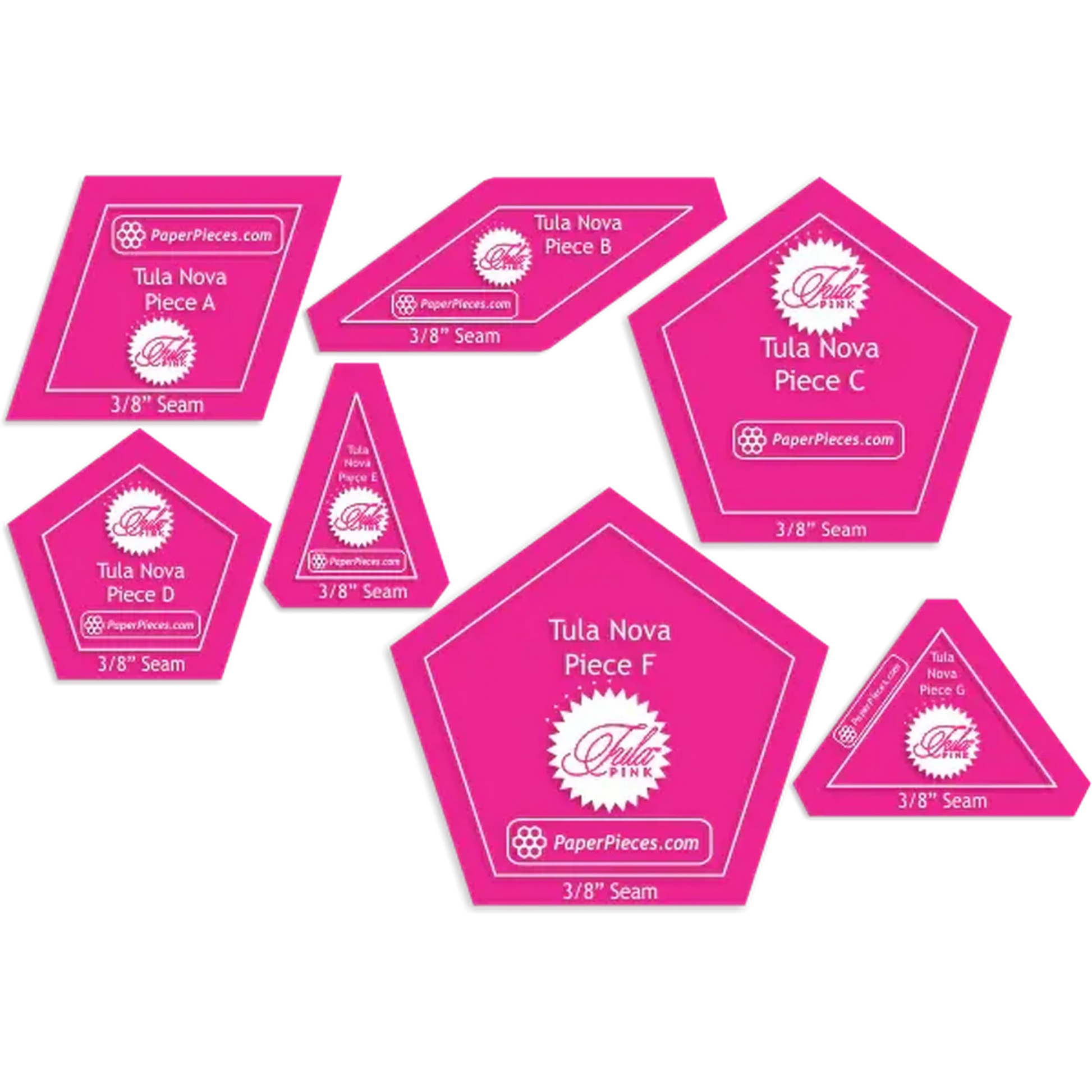 Acrylic Templates for Tula Nova or Tula Super Nova