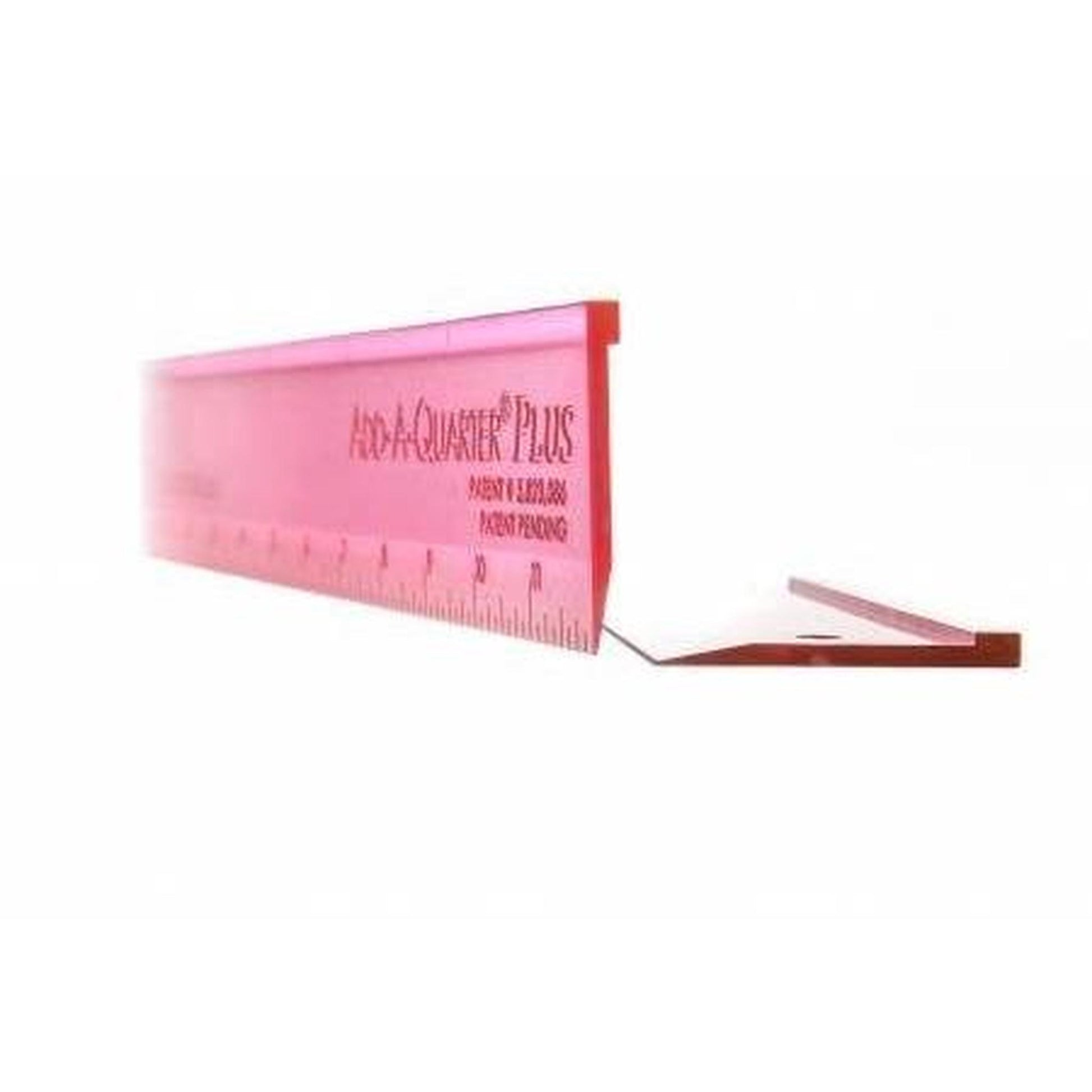 Add A Quarter Ruler 12in Plus Pink