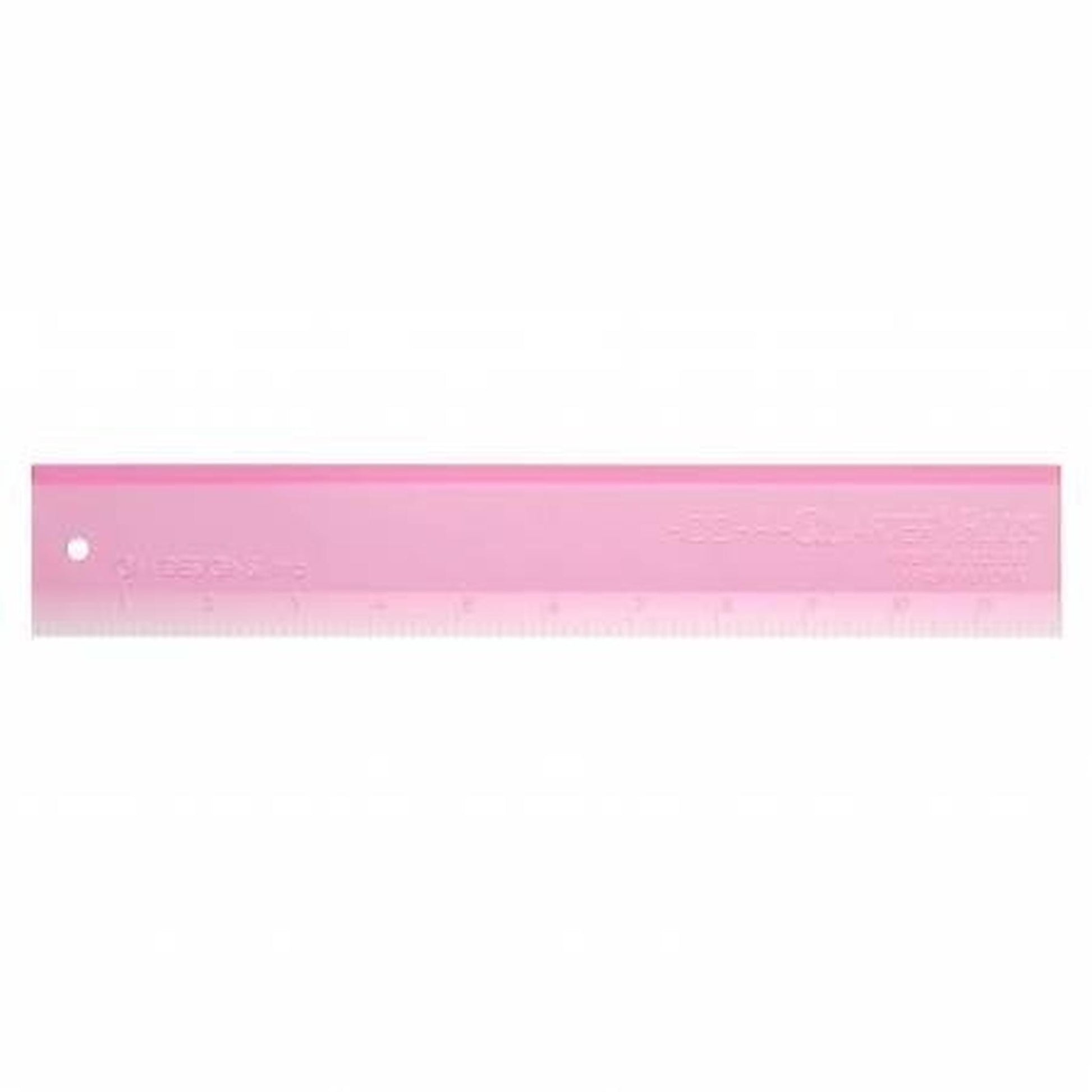 Add A Quarter Ruler 12in Plus Pink