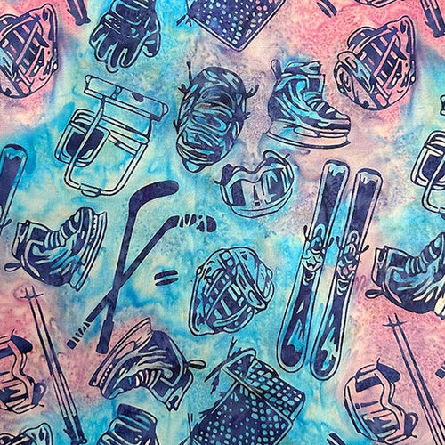 All MN Shop Hop Fabric 2025 - Skiing Pink