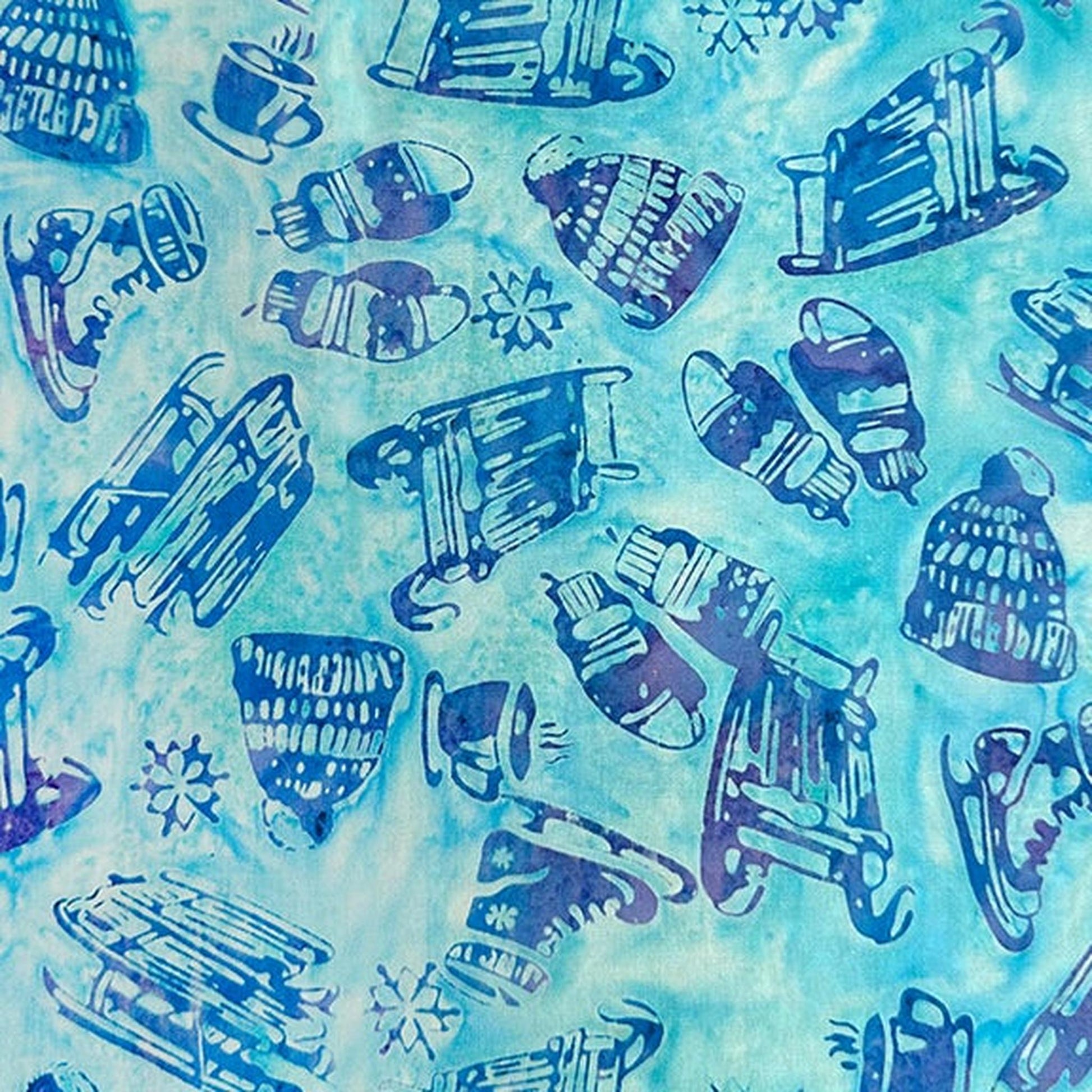 All MN Shop Hop Fabric 2025 - Sledding Azure