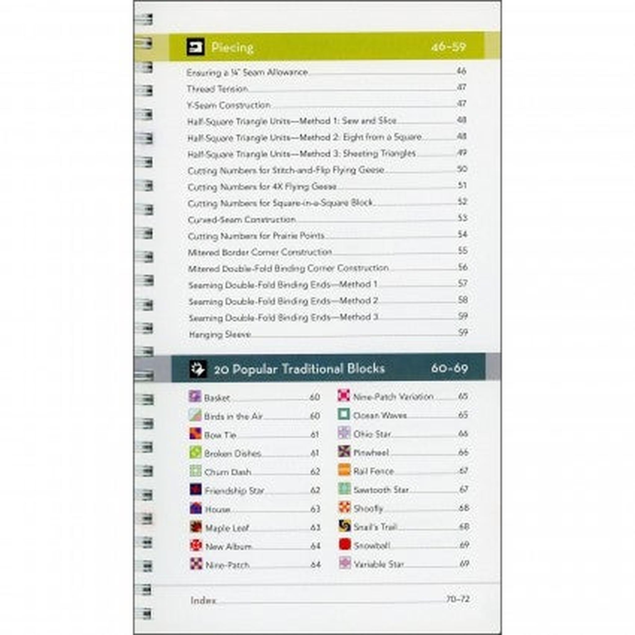 All in One Quilter's Reference Tool
