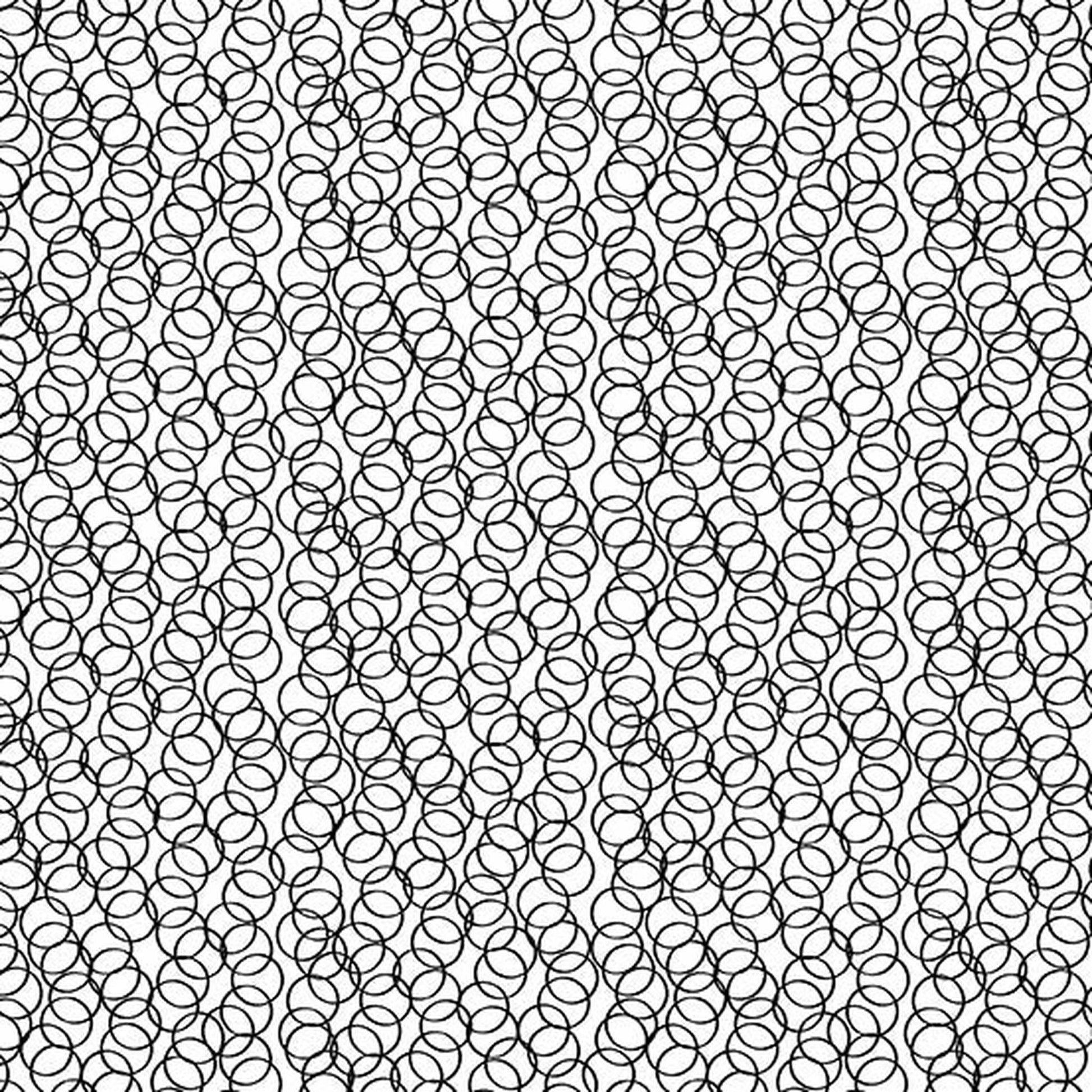 Andover Century Black on White Circles