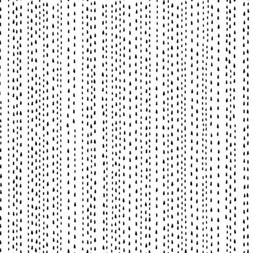 Andover Century Black on White Rain Drops
