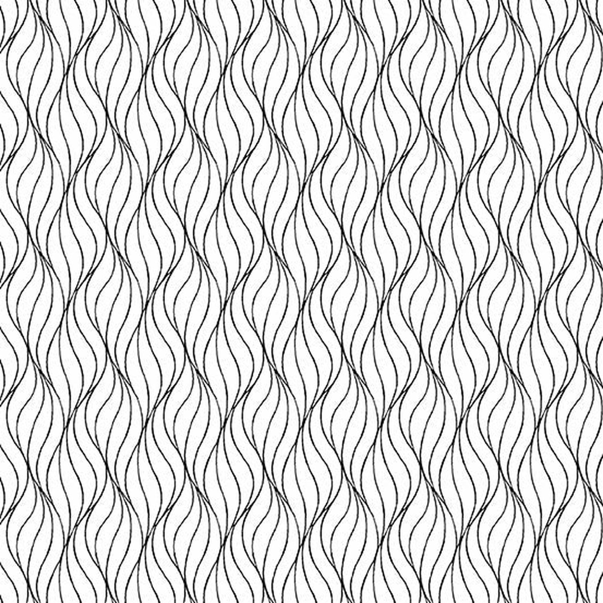 Andover Century Black on White Waves