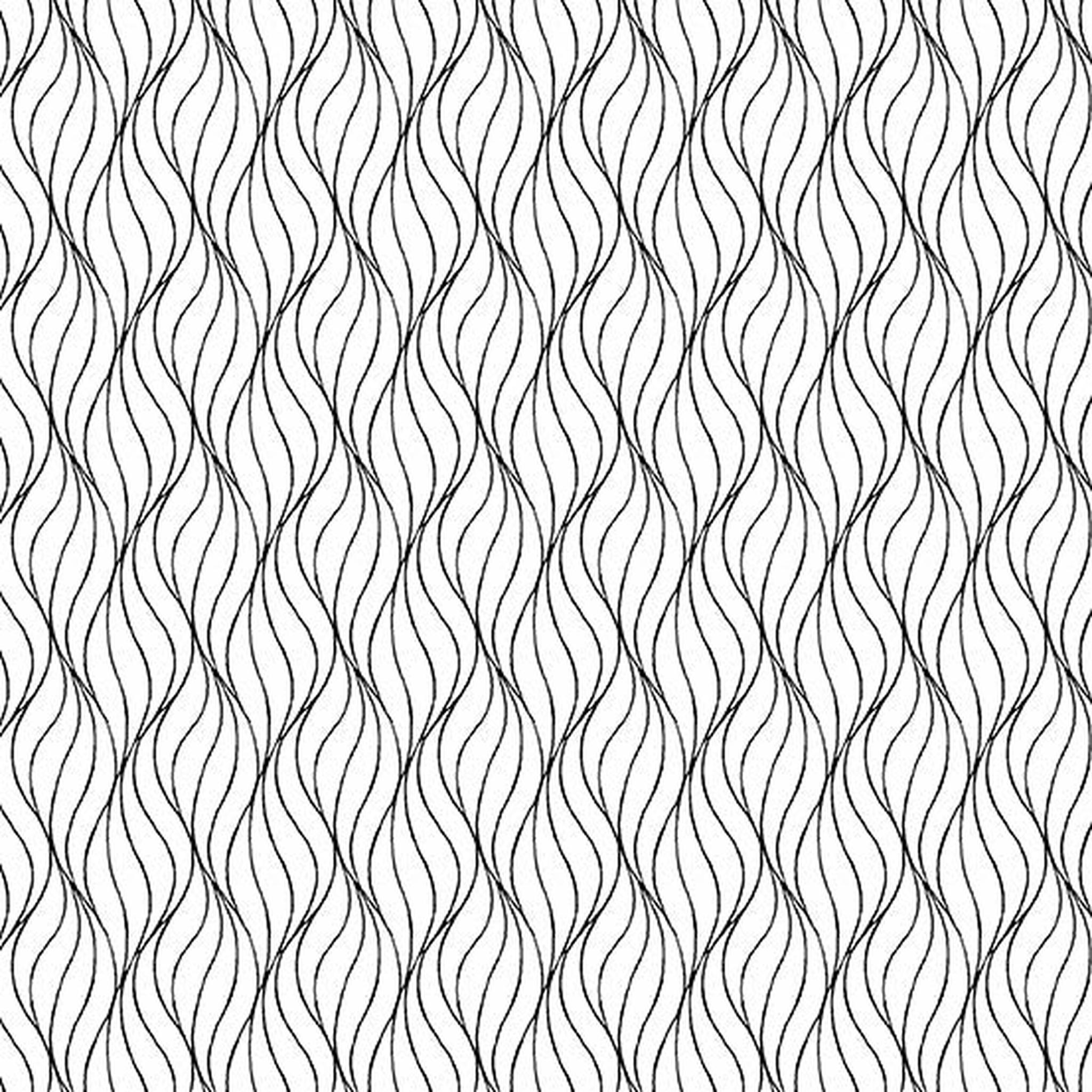Andover Century Black on White Waves