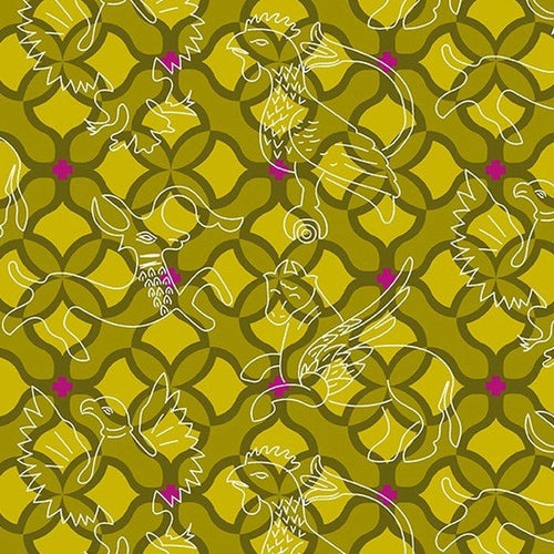 Andover Chrysanthemum Folk - Pine