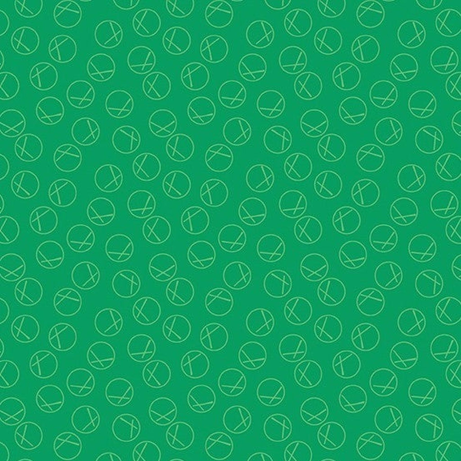 Andover - X Circles - Emerald