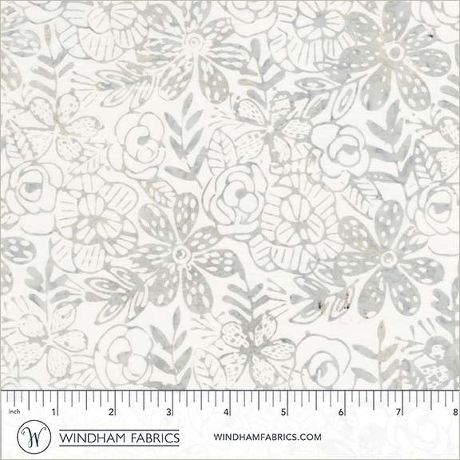 Anthology Fabrics Encore - Etched Floral - Whisper