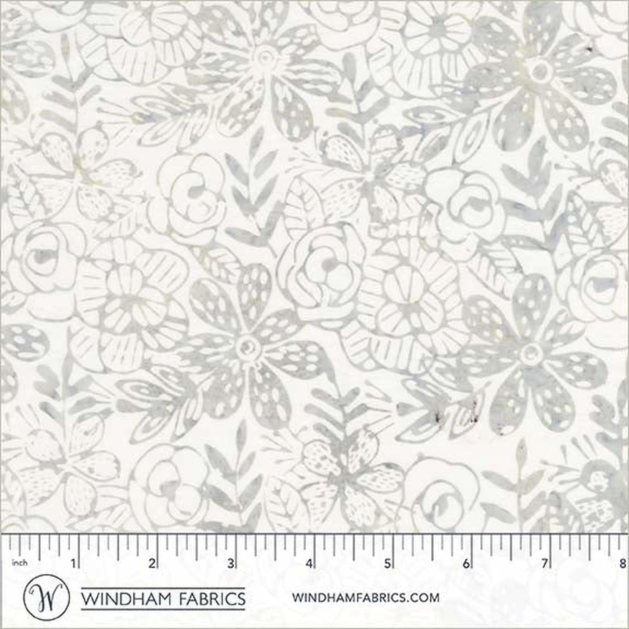 Anthology Fabrics Encore - Etched Floral - Whisper