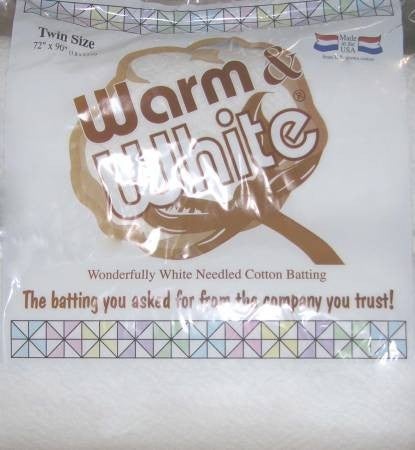 Warm and White Batting 72" x 90"