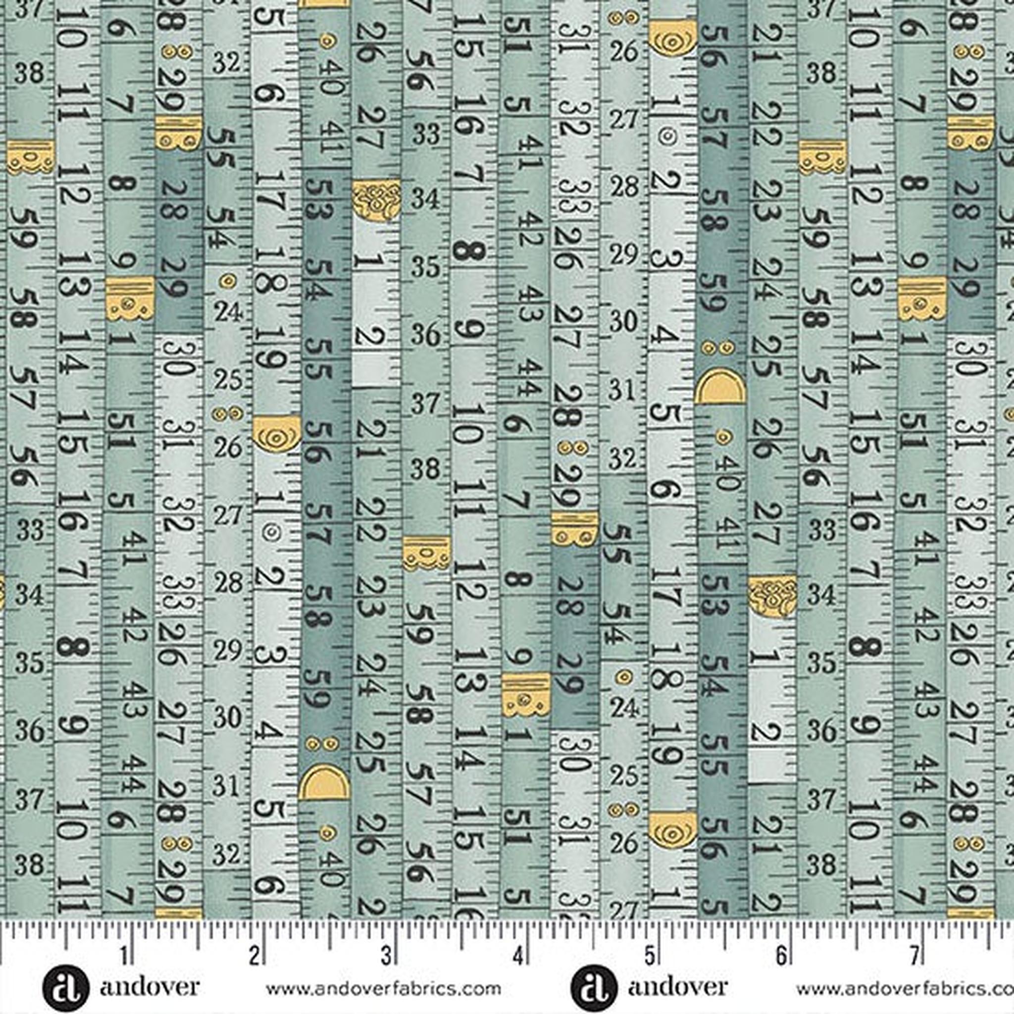 Atelier by Makower - Measurements Blue