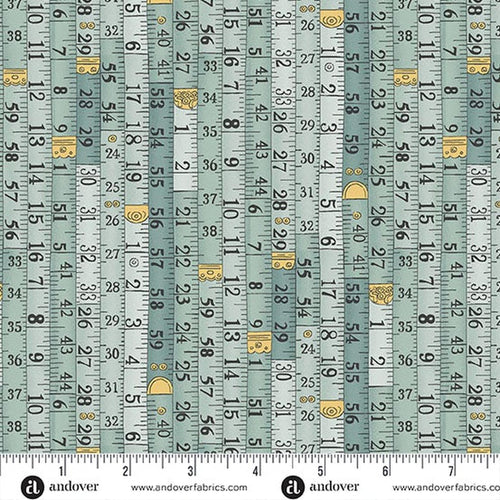 Atelier by Makower - Measurements Blue