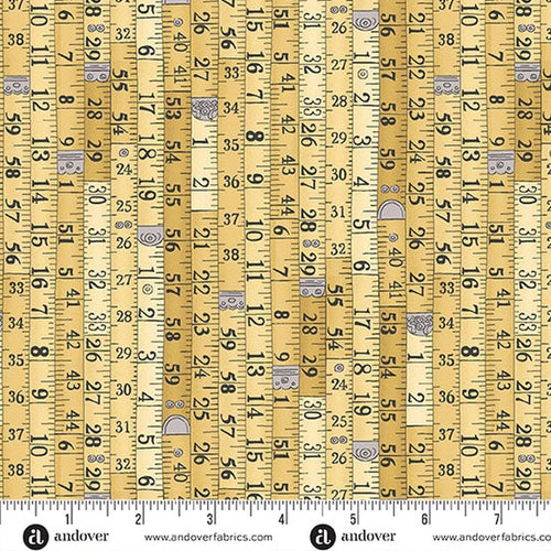 Atelier by Makower - Measurements Yellow