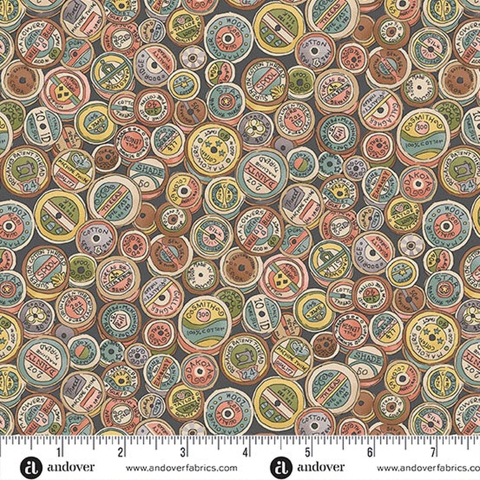 Atelier by Makower - Spool Grey